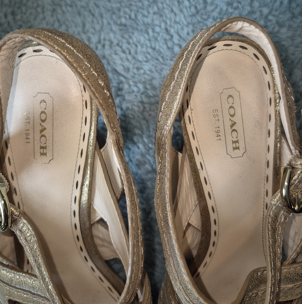 Coach Strappy High Heel Sandals - Picture 8 of 8